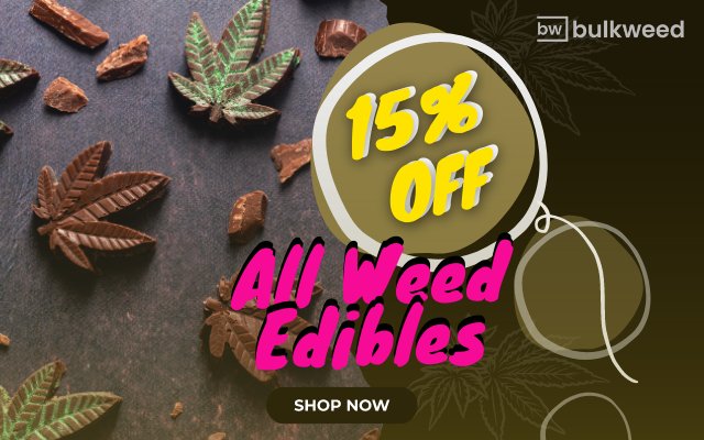 15% Off Weed Edibles Promo Banner Mobile