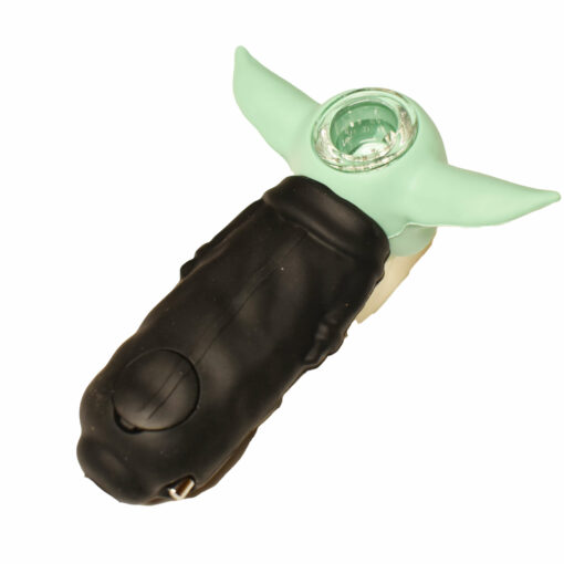 Baby Yoda Silicone Pipe (With Tools) Back