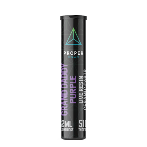 Proper Extracts Live Resin Vape Cartridges - Grand Daddy Purple