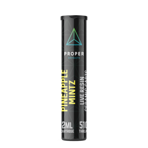 Proper Extracts Live Resin Vape Cartridges - Pineapple Mintz